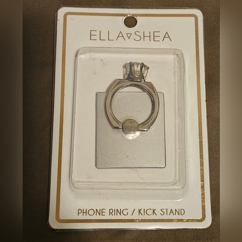 Diamond ring phone kickstand by Ella Shea